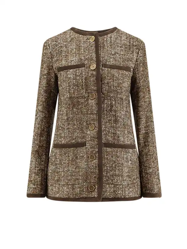 Boxy Fit Wool Blend Blazer - Golden Goose
