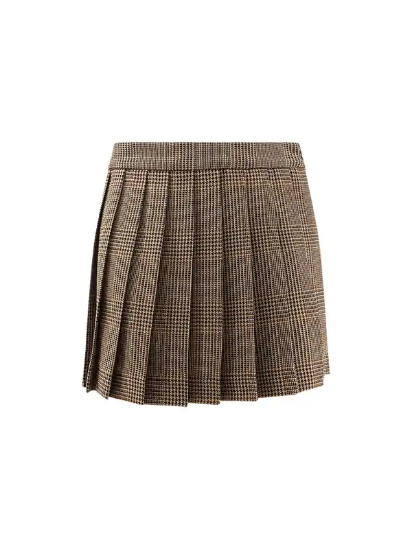 Orianaa Virgin Wool Mini Skirt - Golden Goose