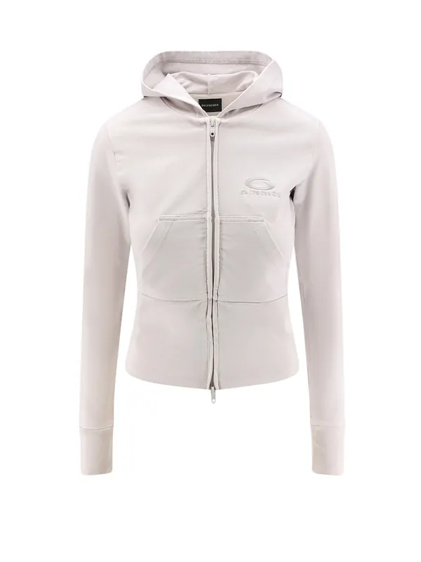 Cotton Hooded Sweatshirt - Balenciaga