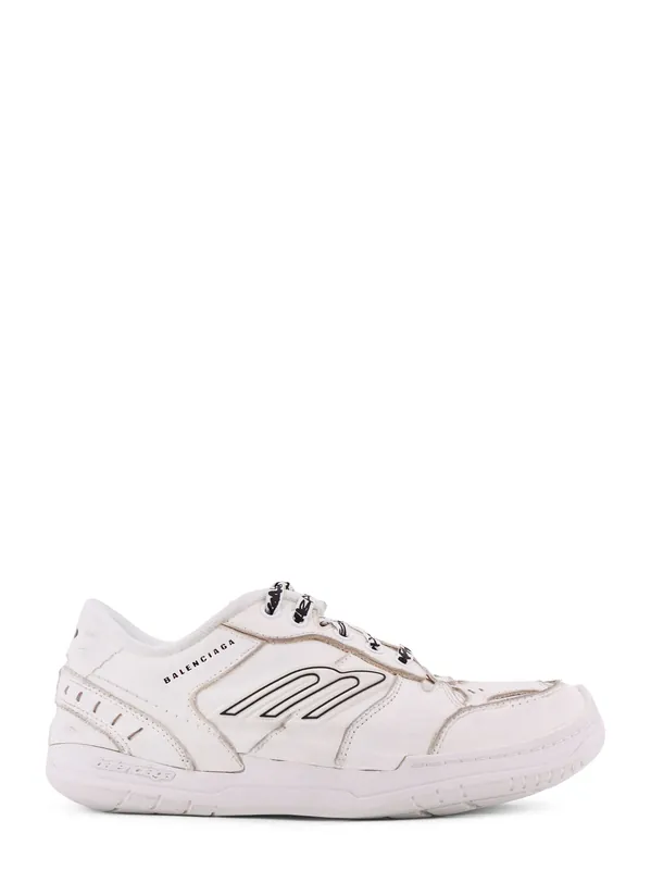 Hamptons Worn-Out Leather Low-Top Sneakers