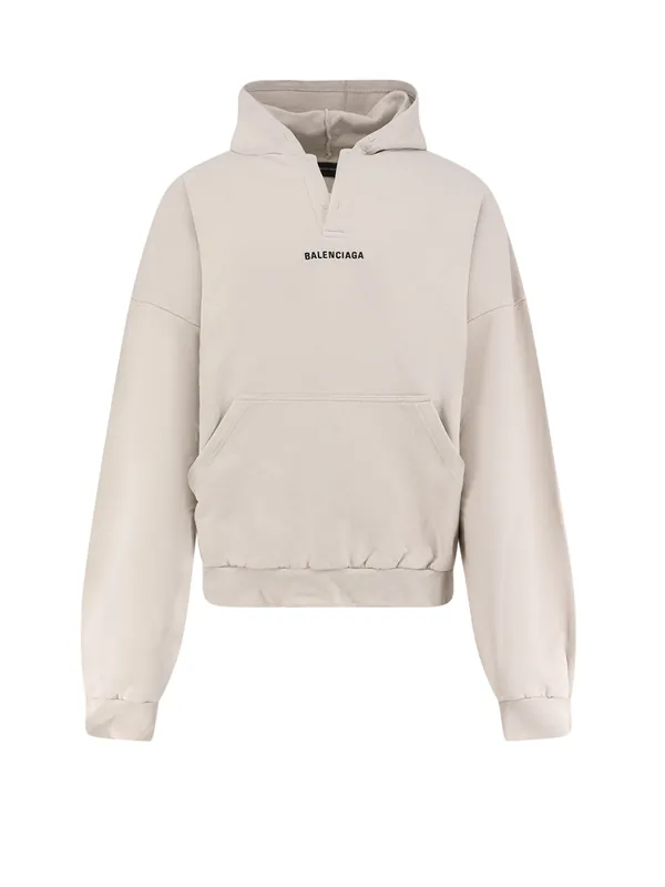 Cotton Hooded Sweatshirt - Balenciaga