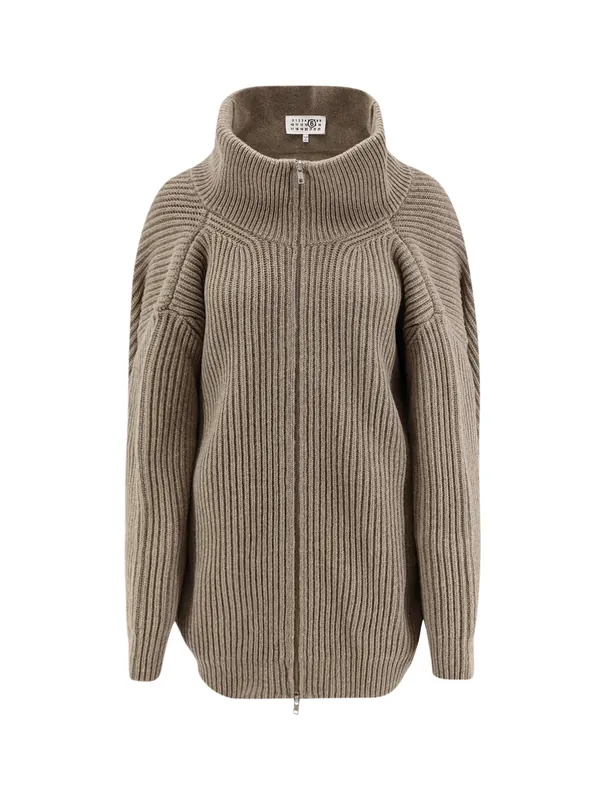 Wool Blend Cardigan - MM6 Maison Margiela