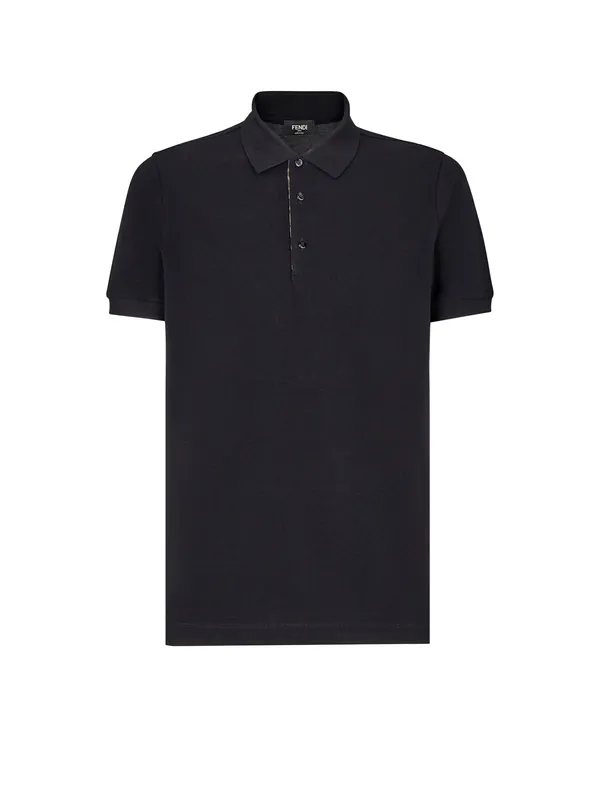 Cotton Piquet Polo Shirt - Fendi