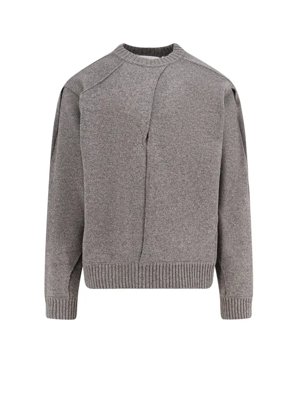 Wool Blend Sweater With Overlapping Panels - Axel Arigato