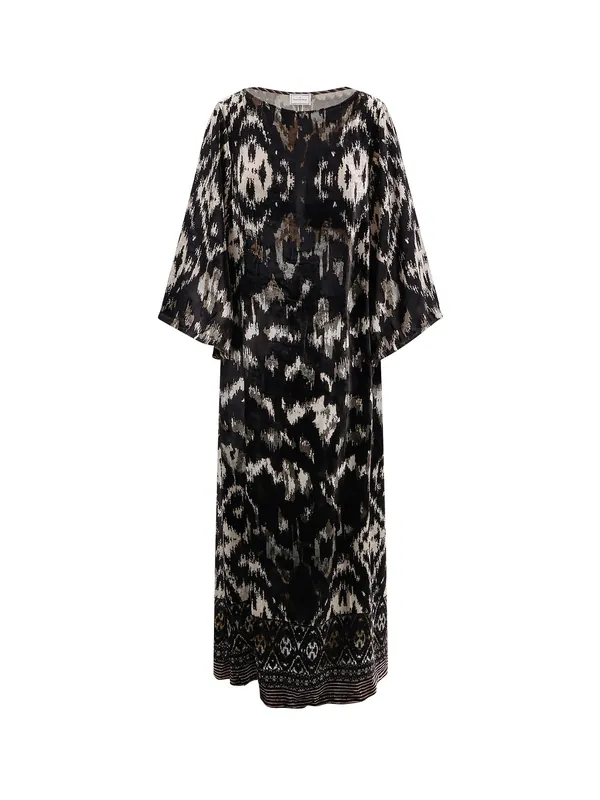 Jacquard Velvet Long Dress - Pierre Louis Mascia