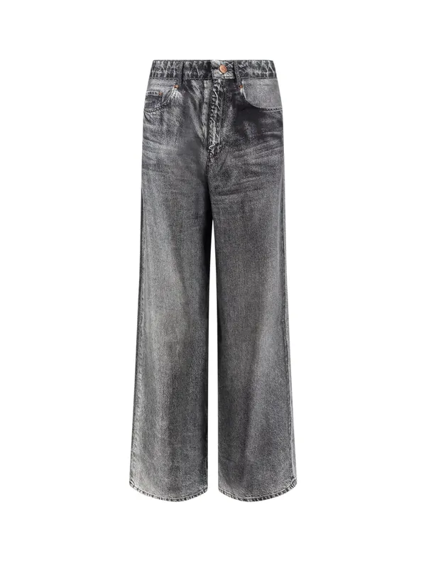 Silk Trousers With Denim Effect - Pierre Louis Mascia