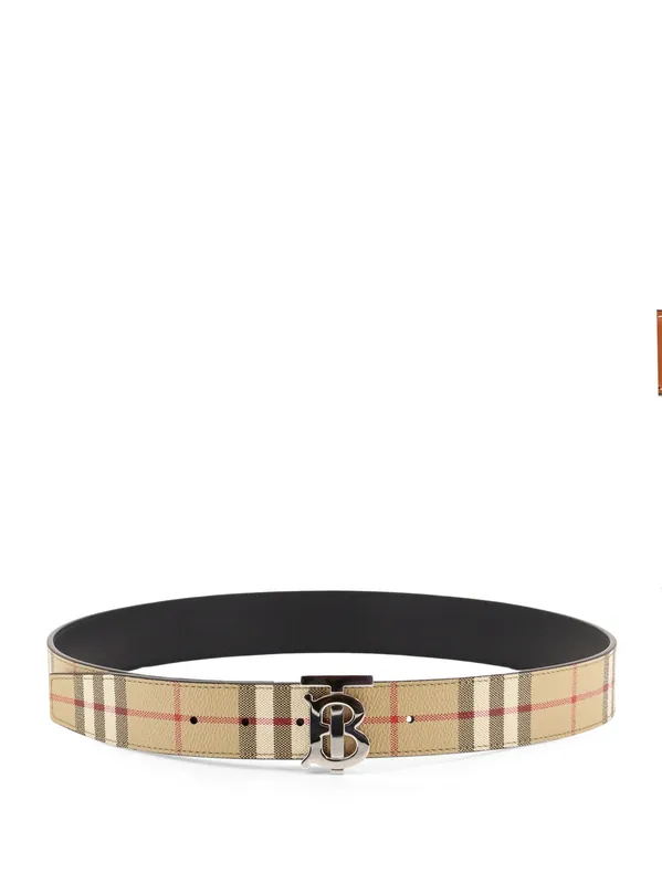 Reversible Leather Belt - Burberry