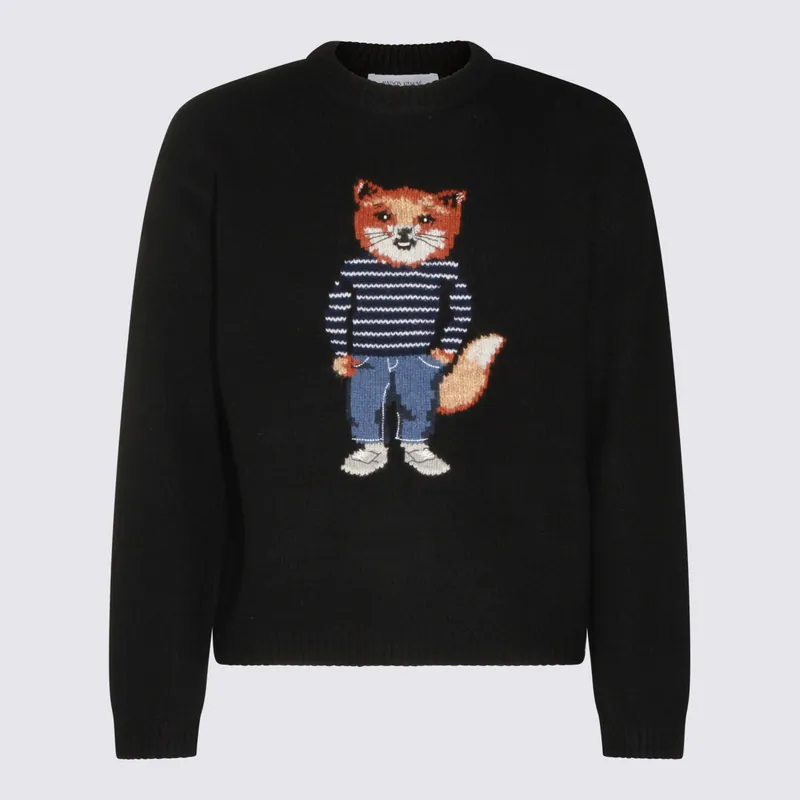 Sweaters Black - Maison Kitsuné
