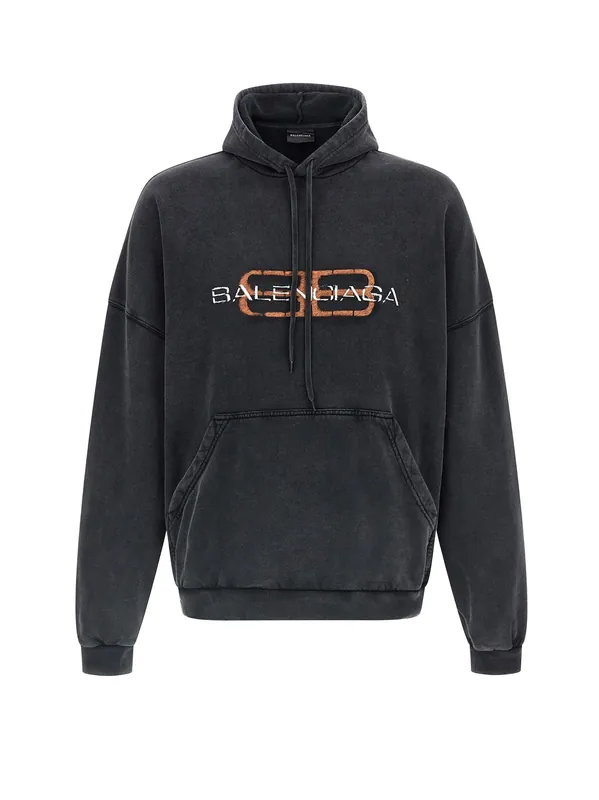 Cotton Hooded Sweatshirt - Balenciaga