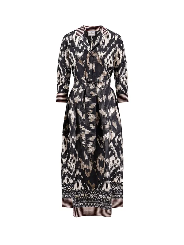 Silk Long Dress - Pierre Louis Mascia