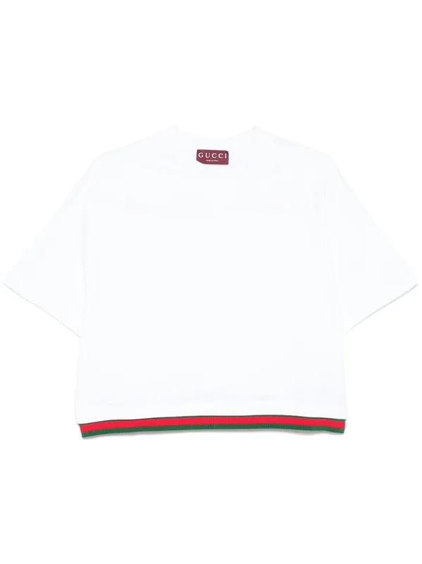 Web Detail Cotton T-Shirt