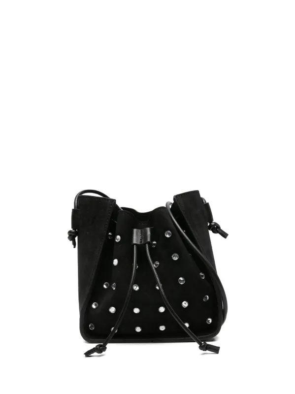 Suede Leather Small Bucket Bag - Forte_Forte