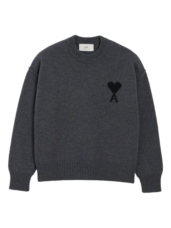 Ami De Coeur Wool Sweater - Ami Paris