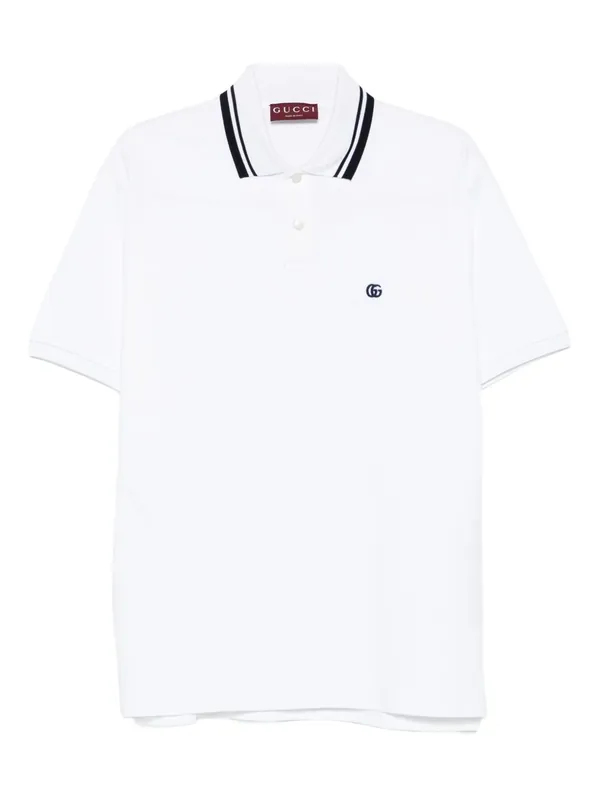 Logo Cotton Polo Shirt - Gucci