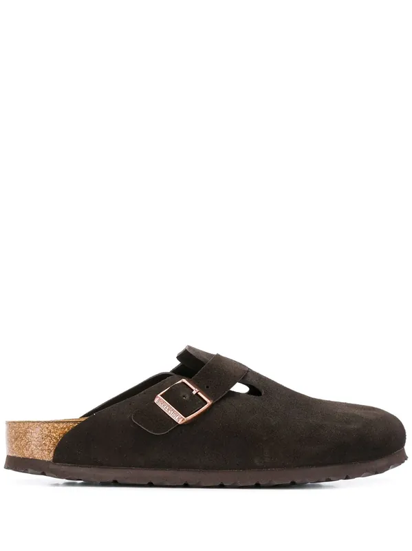 Boston Suede Leather Slippers - Birkenstock