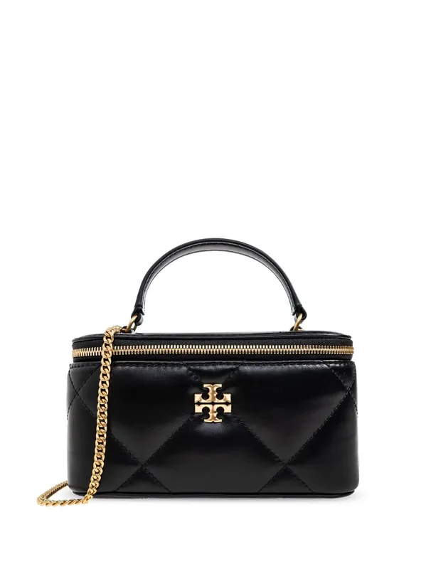 Kira Diamond Leather Vanity Case - Tory Burch