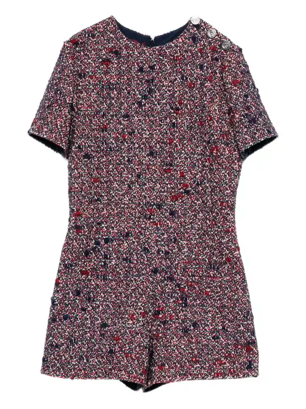 Bouclé Wool Short Jumpsuit - Gucci
