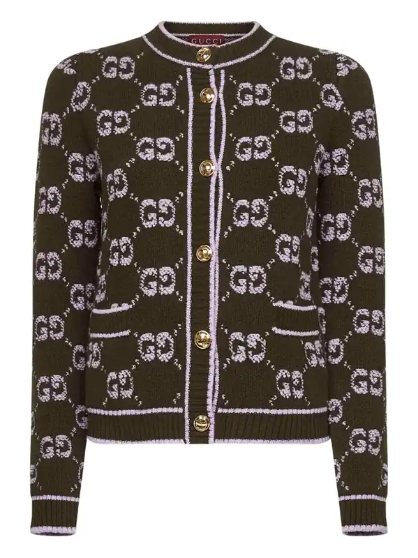 Gg Wool Cardigan - Gucci