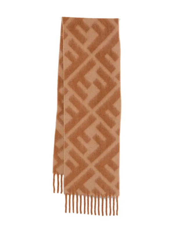 Ff Wool Scarf - Fendi