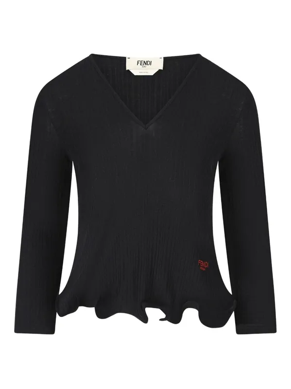 Wool V-Necked Sweater