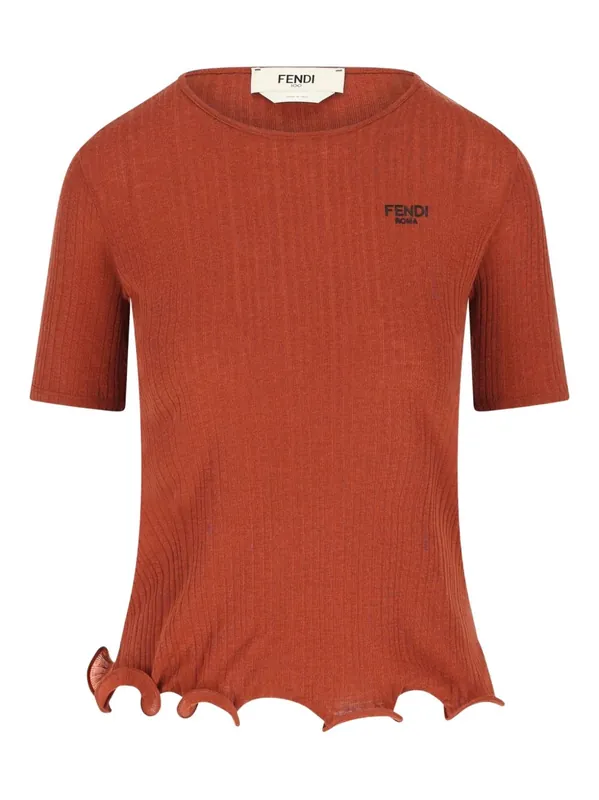 Logo Crewneck Top - Fendi
