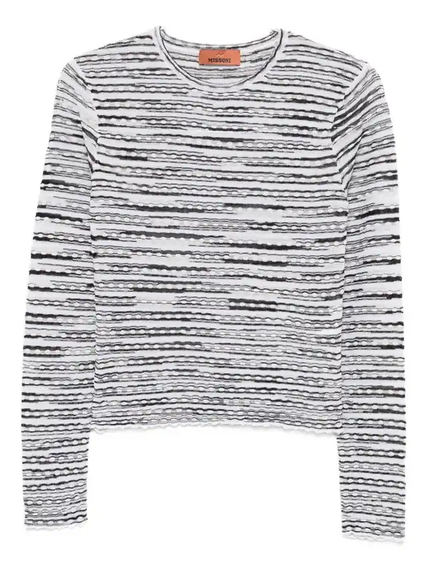 Wool Blend Crewneck Sweater - Missoni