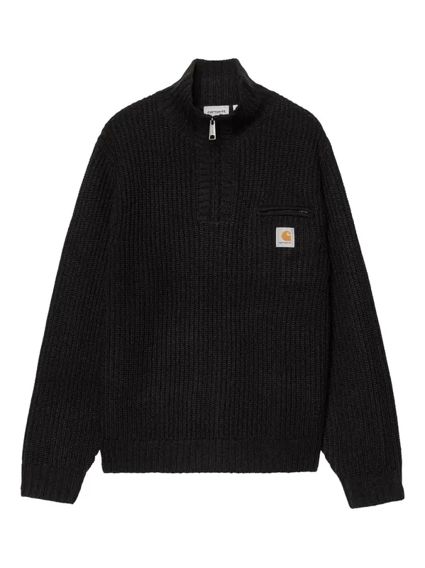 Wool Blend Half-Zip Sweater