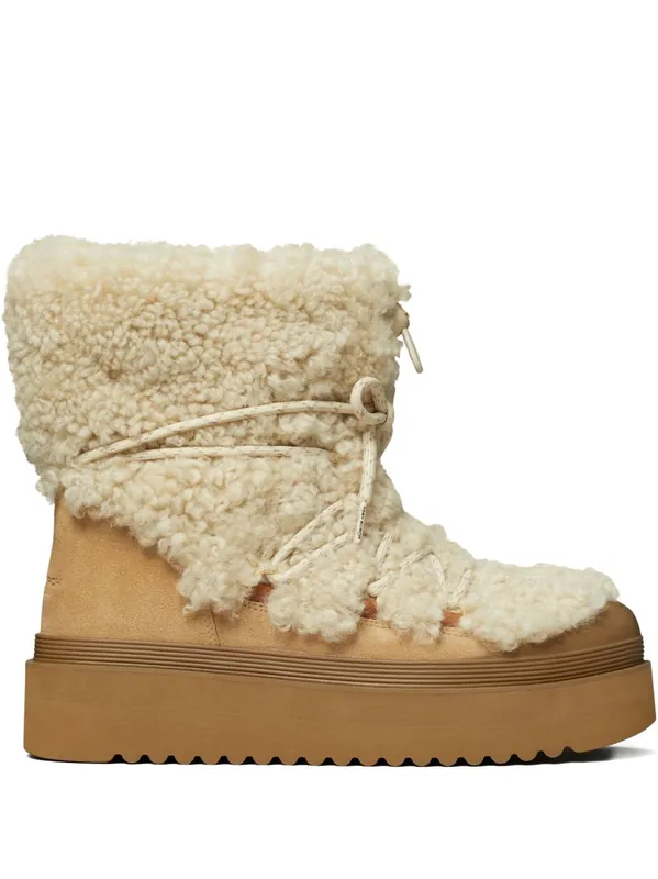 Mellow Shearling Boots - Tory Burch