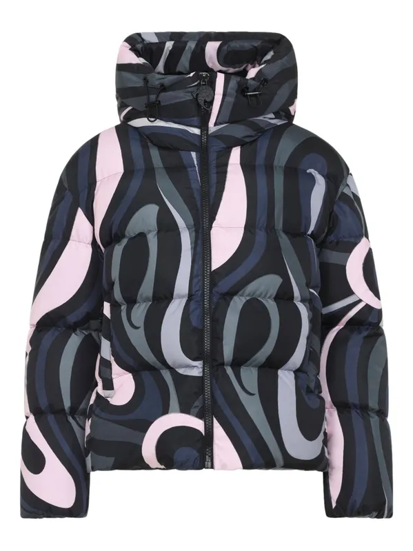 Printed Nylon Down Jacket - Pucci