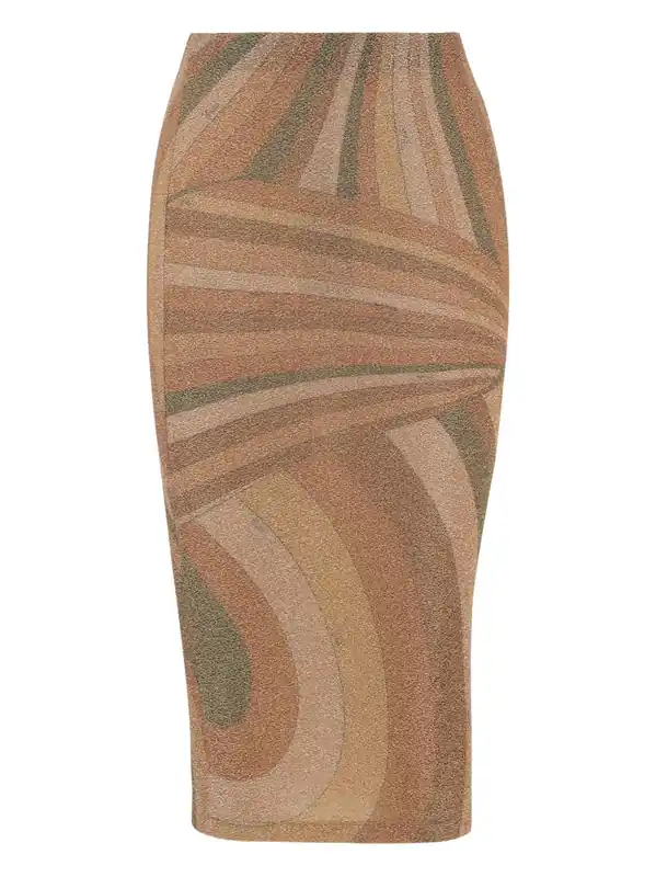 Printed Midi Skirt - Pucci