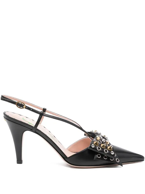 Bowow Leather Pumps - Valentino Garavani