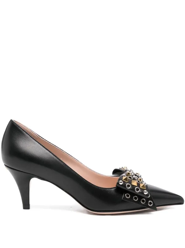 Bowow Leather Pumps - Valentino Garavani