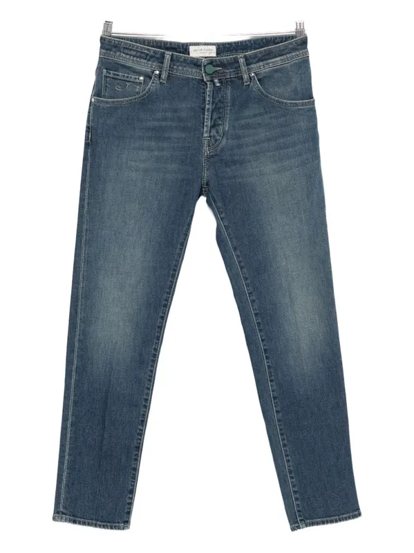 Slim Cropped Denim Jeans - Jacob Cohen