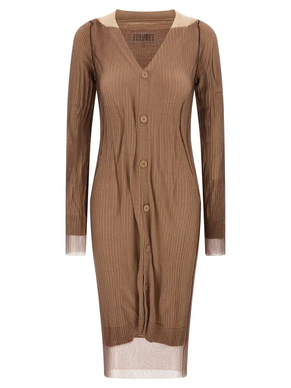 Trapped Dresses Beige - MM6 Maison Margiela