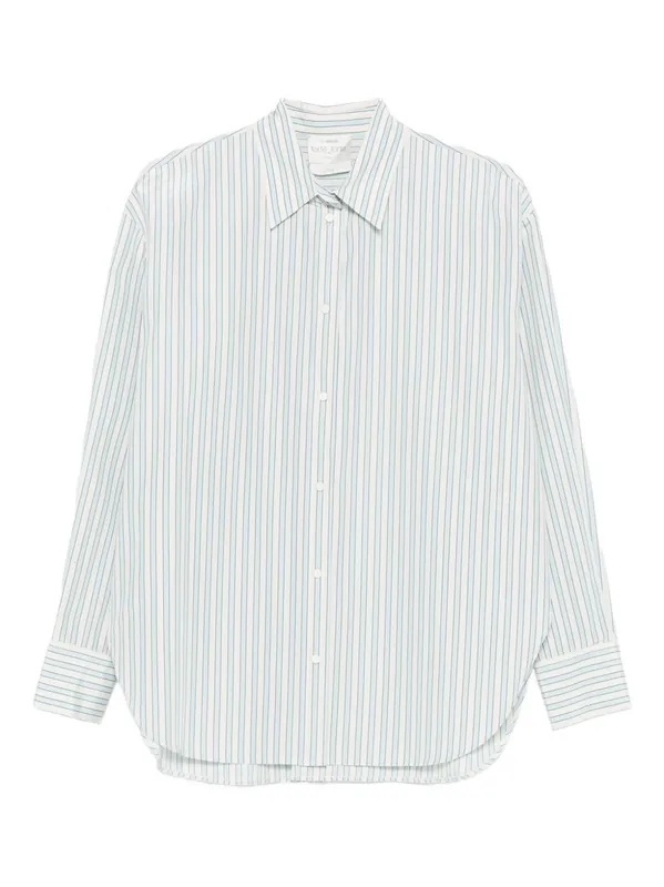 Striped Cotton Blend Shirt - Forte_Forte