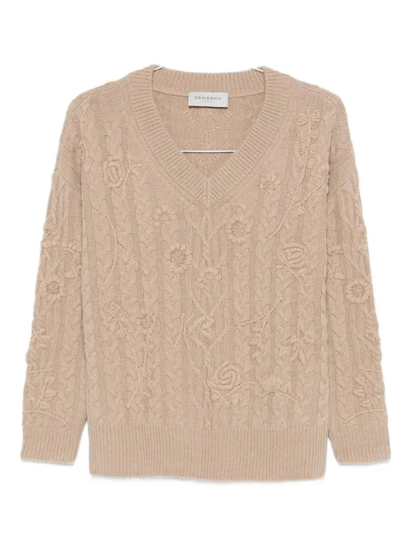 V-Necked Sweater