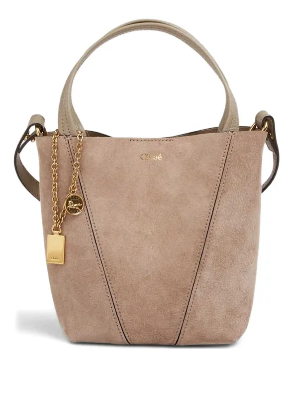 Spin Small Suede Tote Bag - Chloé