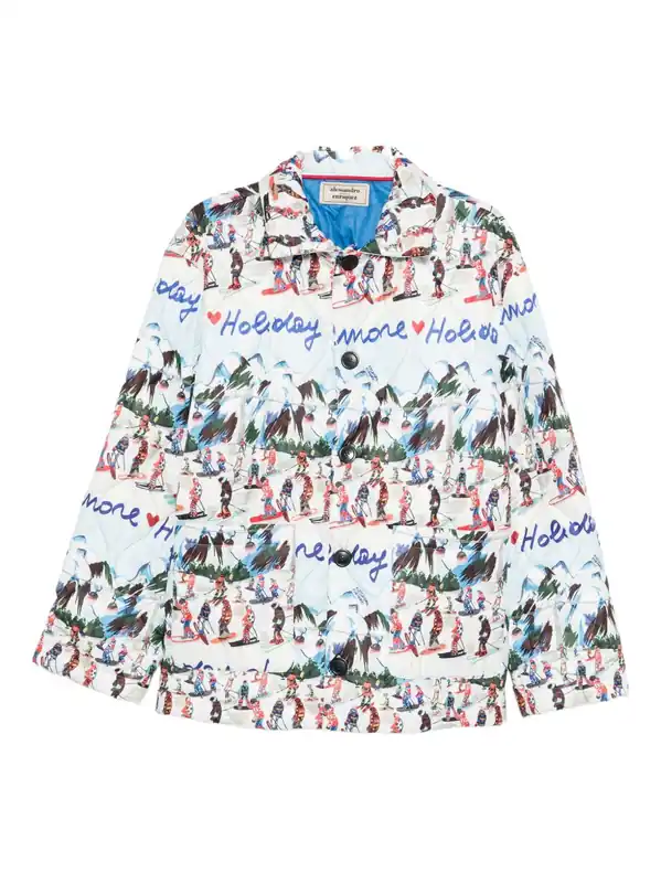 Printed Quilted Jacket - Alessandro Enriquez