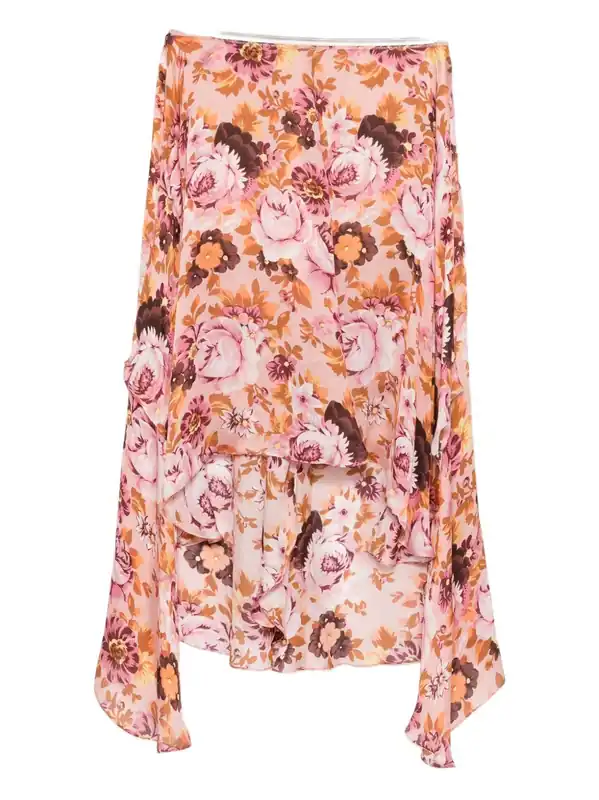 Silk Printed Skirt - Chloé
