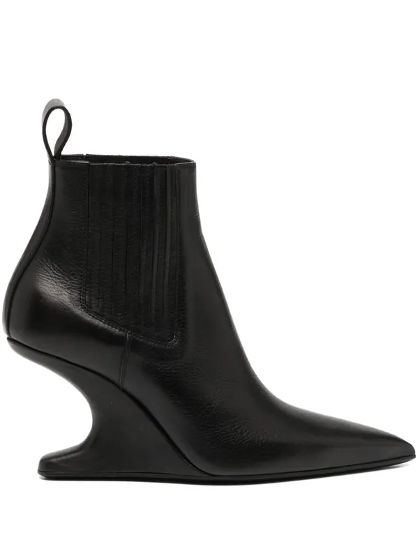 Leather Ankle Boots - Rick Owens