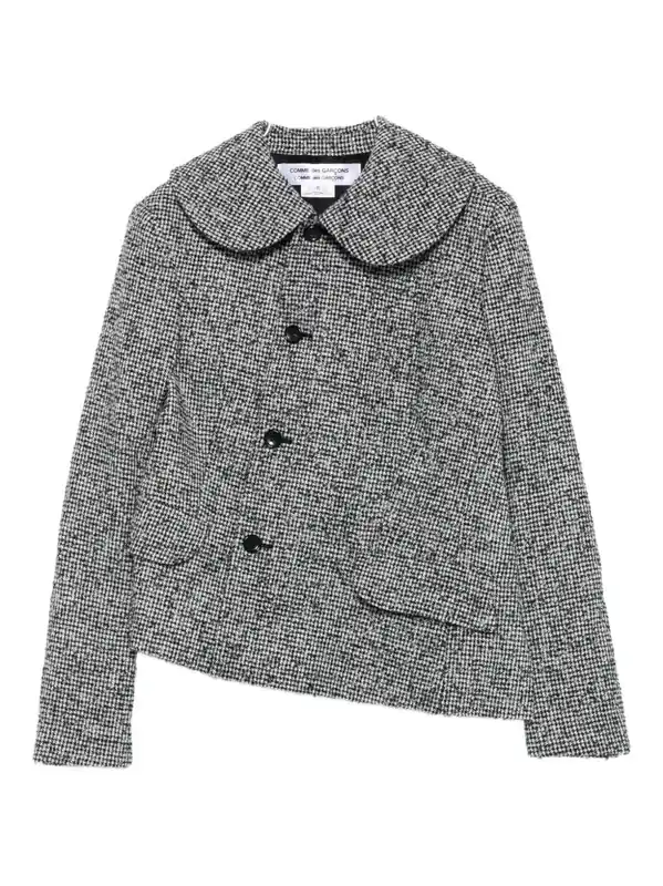 Wool Asymmetric Jacket - Comme Comme