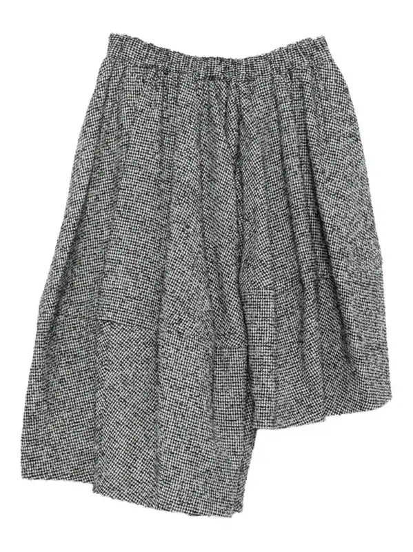 Wool Asymmetric Skirt - Comme Comme