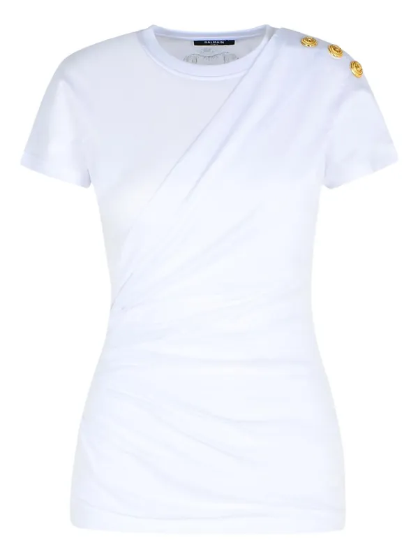 Knotted Cotton T-Shirt