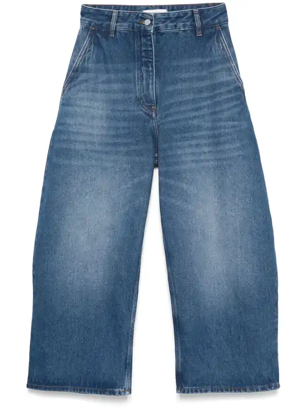 Wide-Leg Denim Jeans