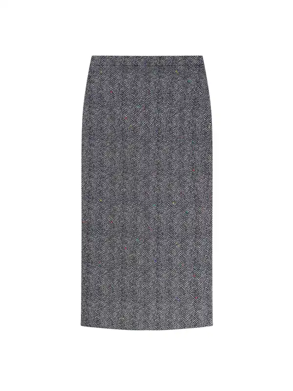 Herringbone Motif Cotton Skirt - Givenchy