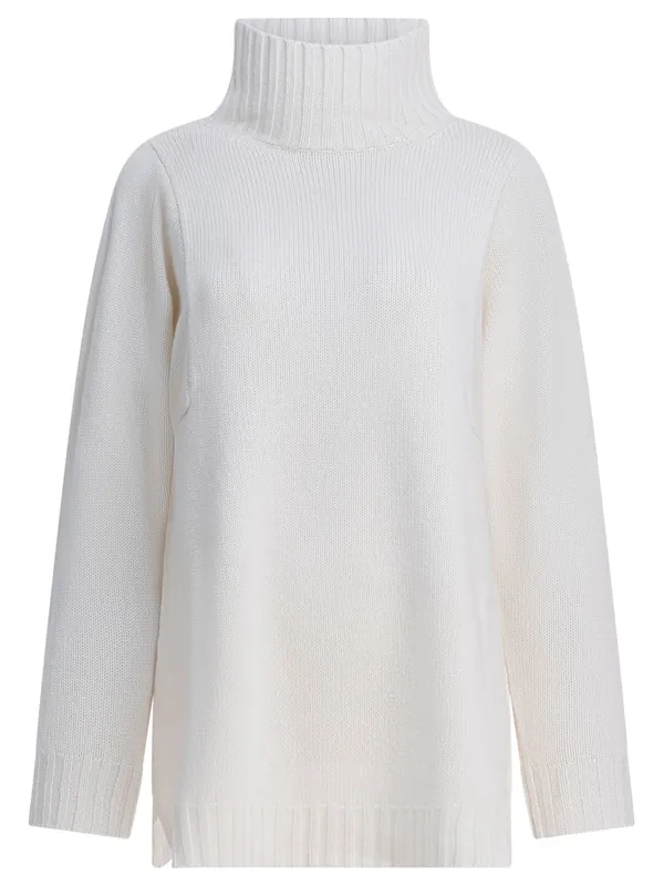 Cashmere Turtleneck Sweater Knitwear White - Max Mara