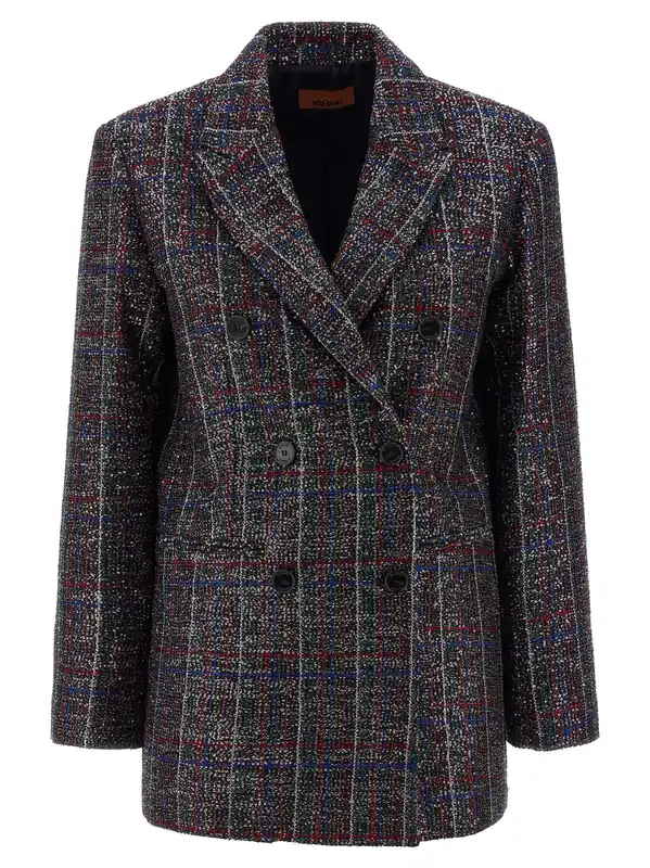 Sequin Tartan Blazer Blazers Multicolor - Missoni