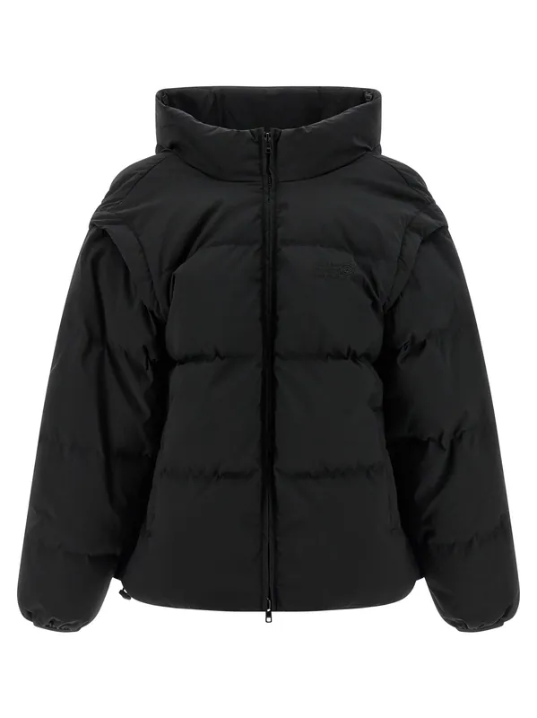 Numeric Signature Mm6 Puffer Jackets Black - MM6 Maison Margiela