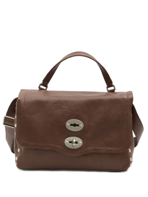 Postina Tabacco Baby Leather Handbag - Zanellato