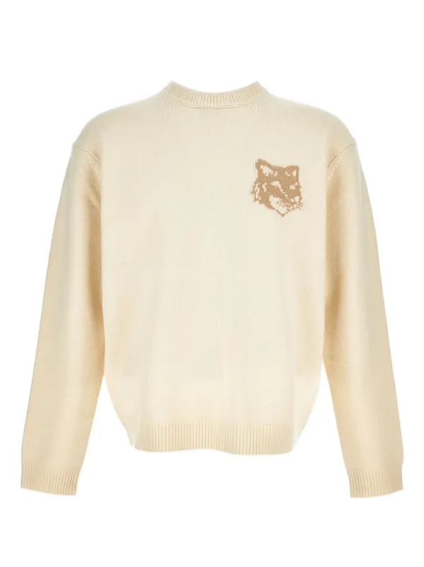 Fox Head Wool Jumper - Maison Kitsuné